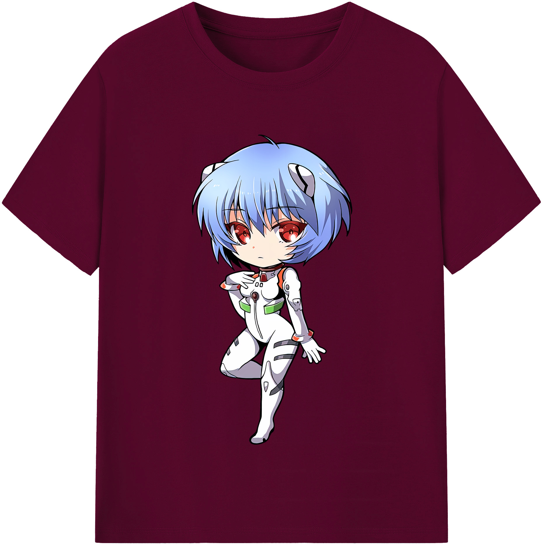 （画像用） EVA 新世紀エヴァンゲリオン レディースカジュアルプリントTシャツ（綿100％）